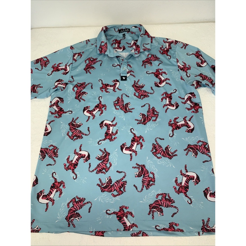 Bad Birdie Tiger Watch Golf Resort‎ Polo Men's Large